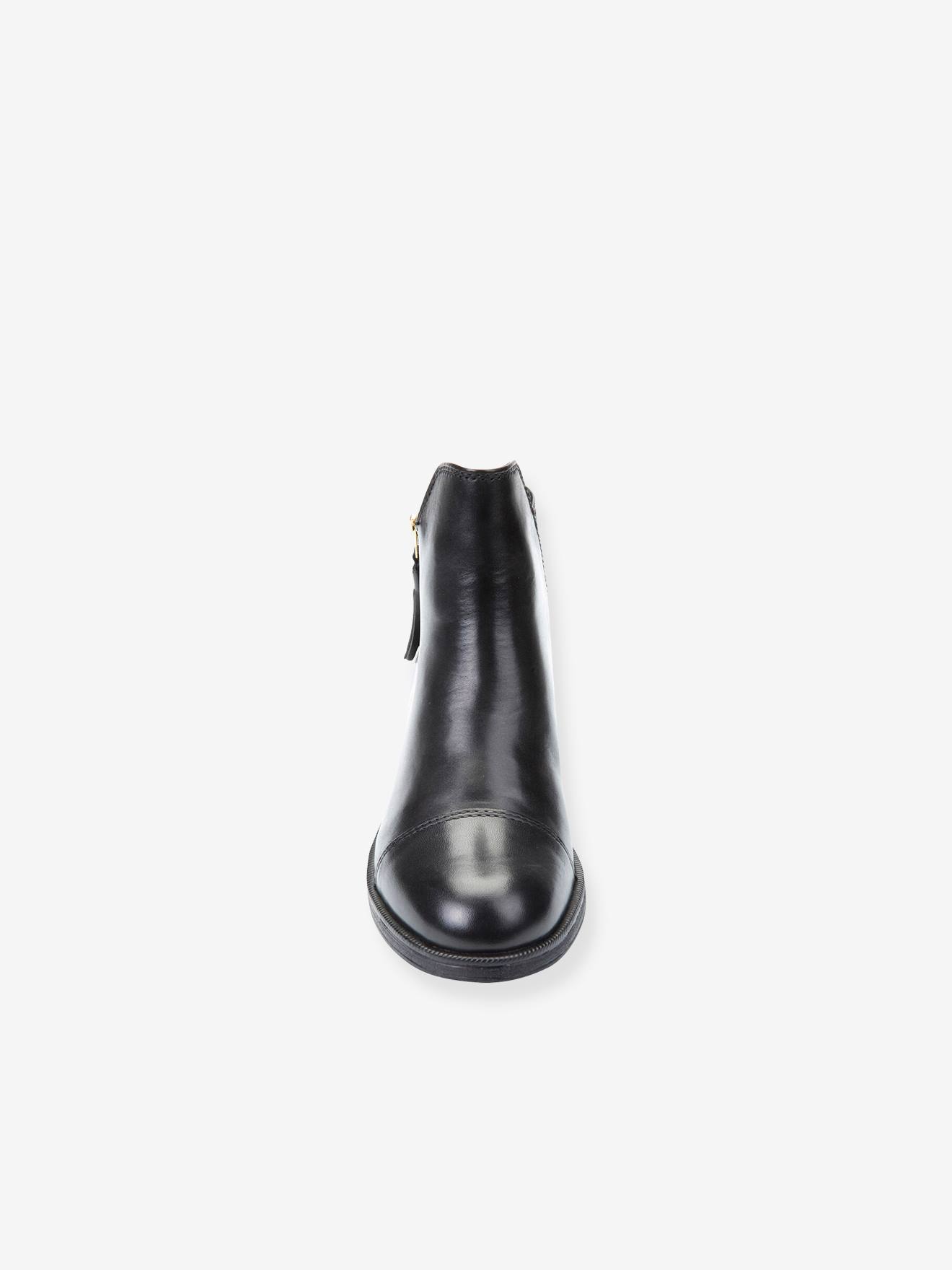 Botas de cano curto Agata C GEOX®, pretas escuras, lisas