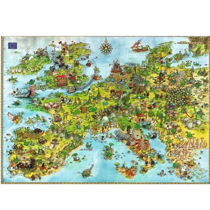 Puzzle 4000 pièces - United Dragons of Europe - Degano