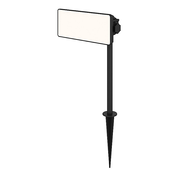 Projecteur à piquer Davern LED intégrée 2000lm IP65 GoodHome noir