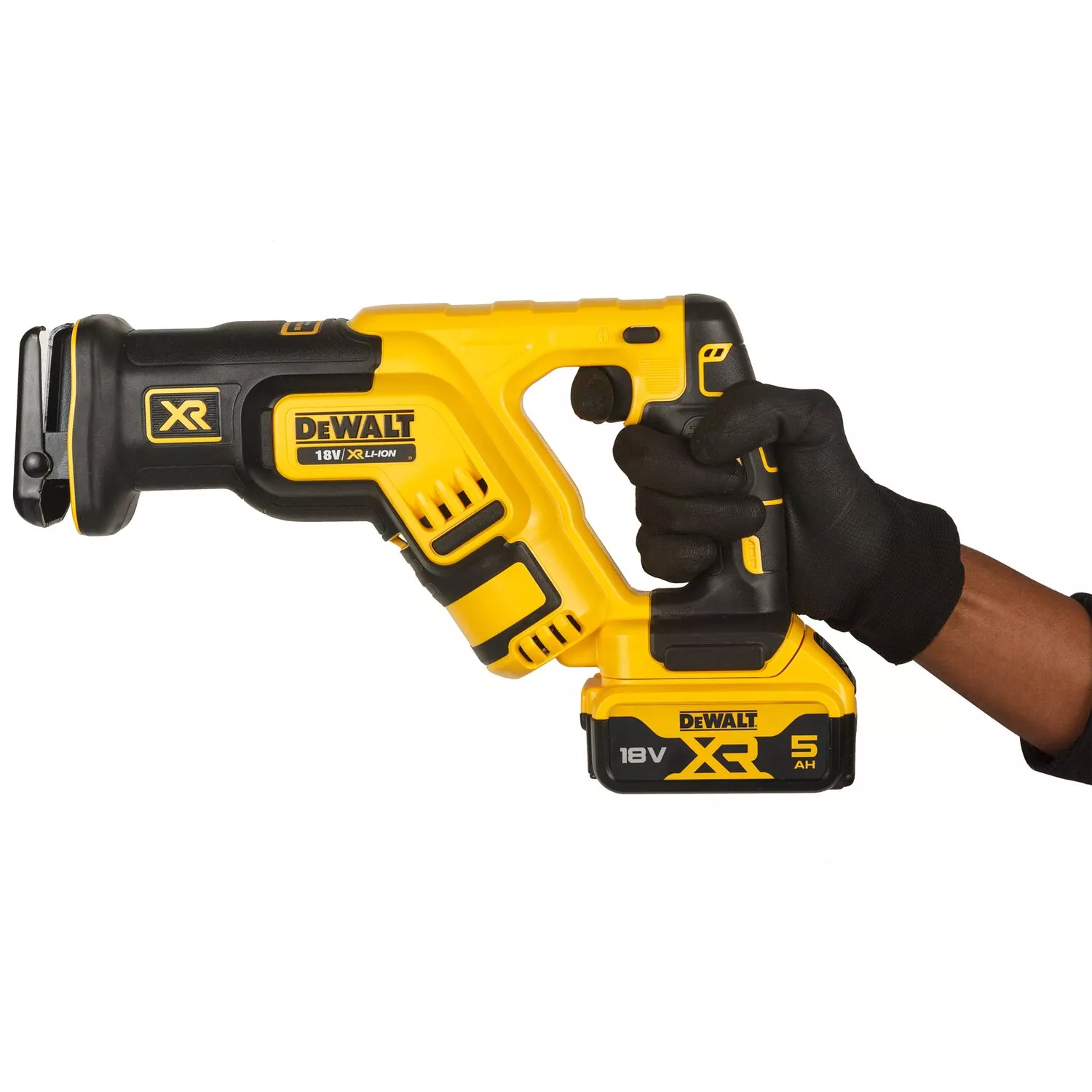 DeWALT DCS367P2 18V Li-Ion accu reciprozaag set (2x 5.0Ah accu) in TSTAK - koolborstelloos