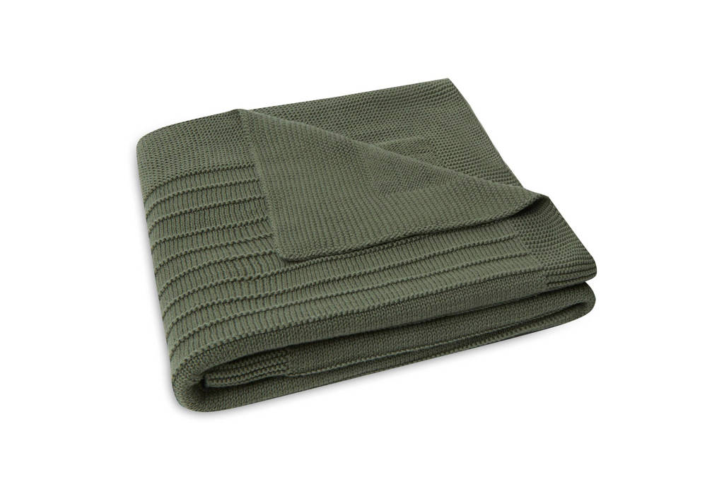 wiegdeken Pure Knit Leaf Green