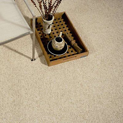 Moquette bouclée beige Berber Agadir 4 m (vendue à la coupe)