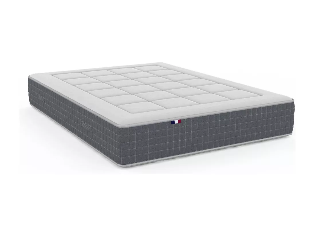 Matelas ressorts ensachés 7 zones MAX - soutien ferme et réversible Dimensions - 160 x 200 cm