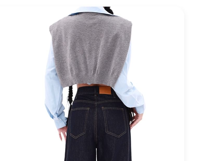 AXEN - Hoge taille rechte jeans