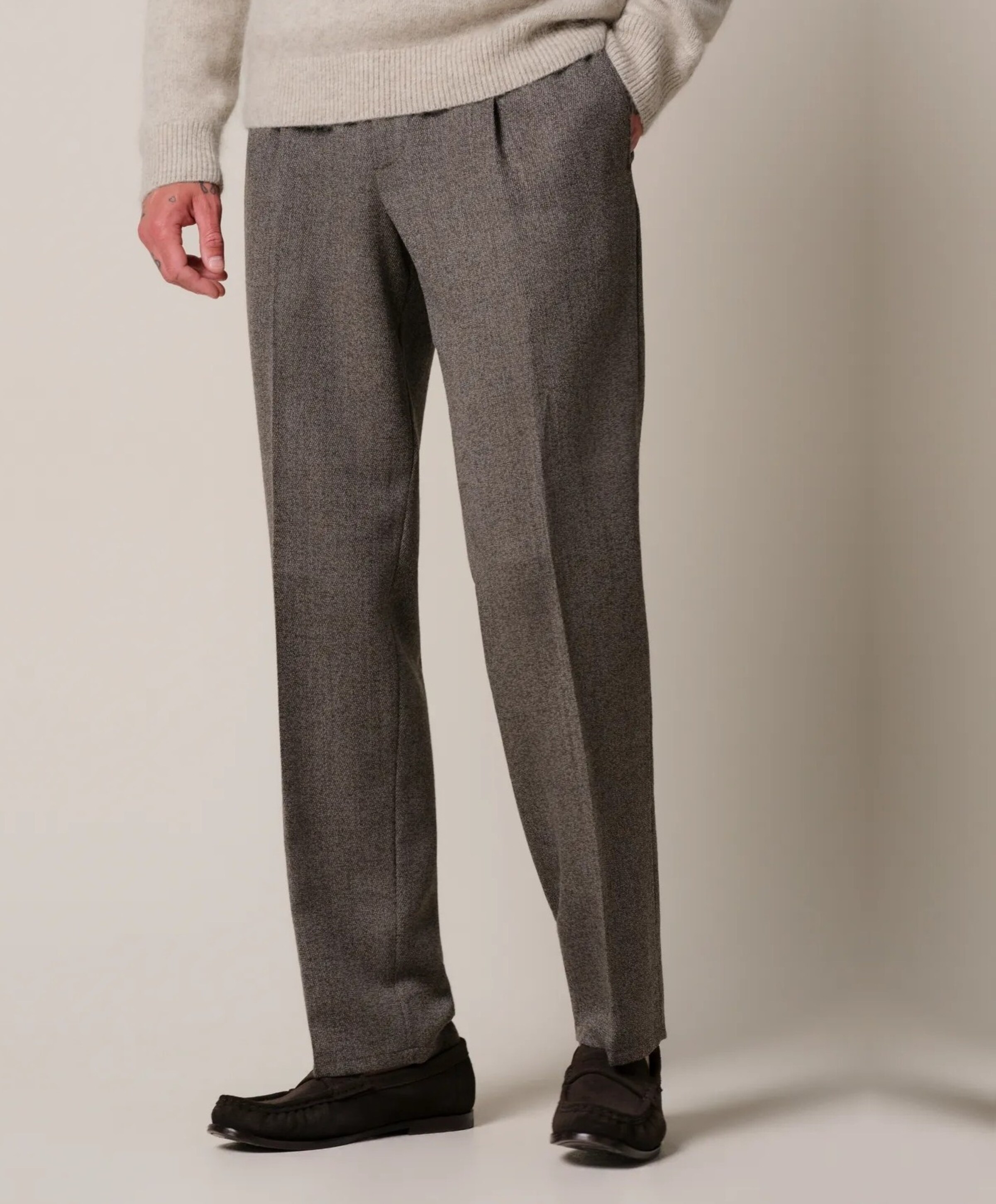 Profuomo MOULINE LF heren broek bruin
