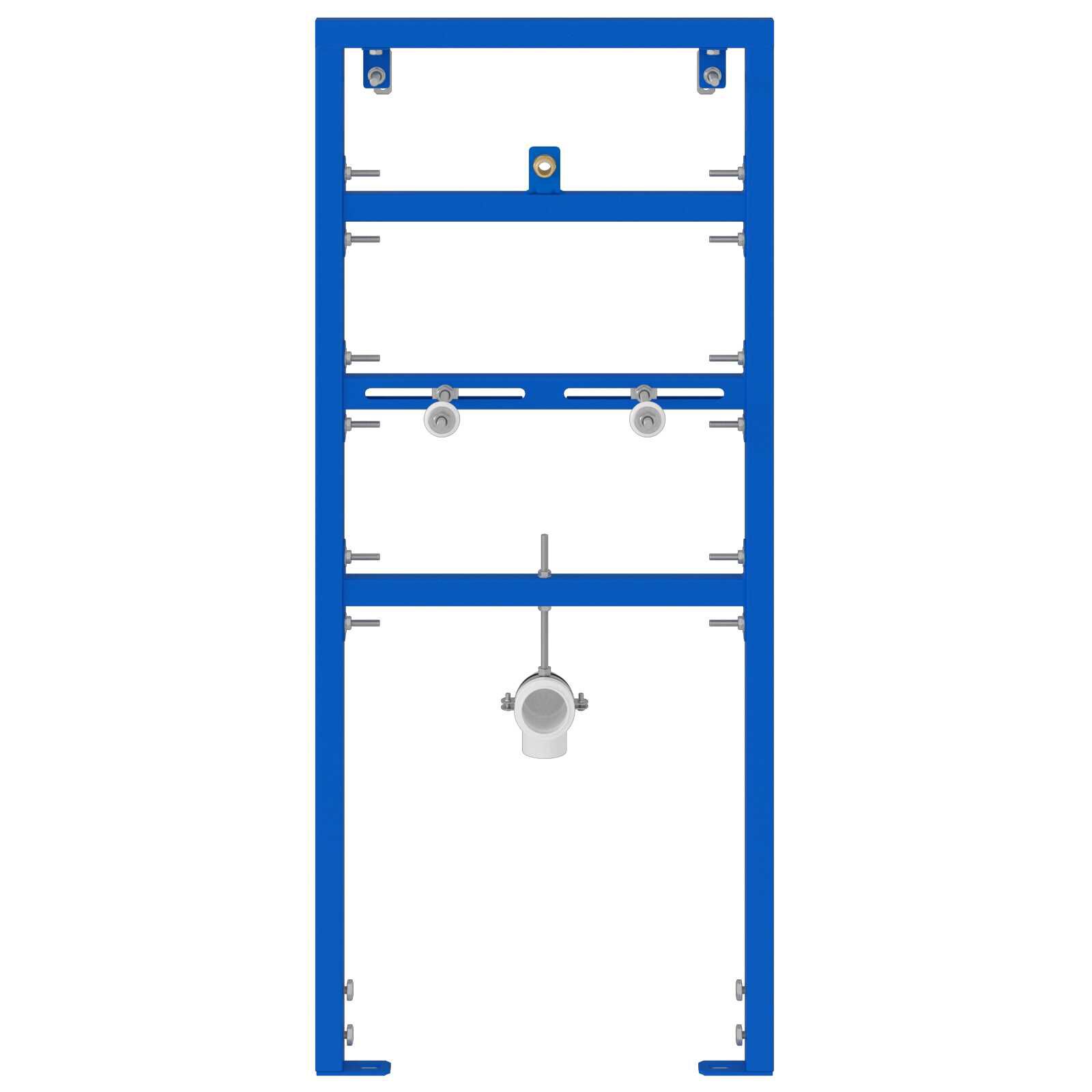 vidaXL Badkamermuurbeugel Blauw 50 x 17,5 x 136 cm Staal