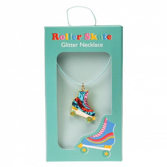 Collier à paillettes patin à roulettes Rex London