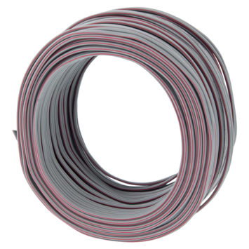 Q-Link luidsprekersnoer 2x0.25mm 25 meter grijs