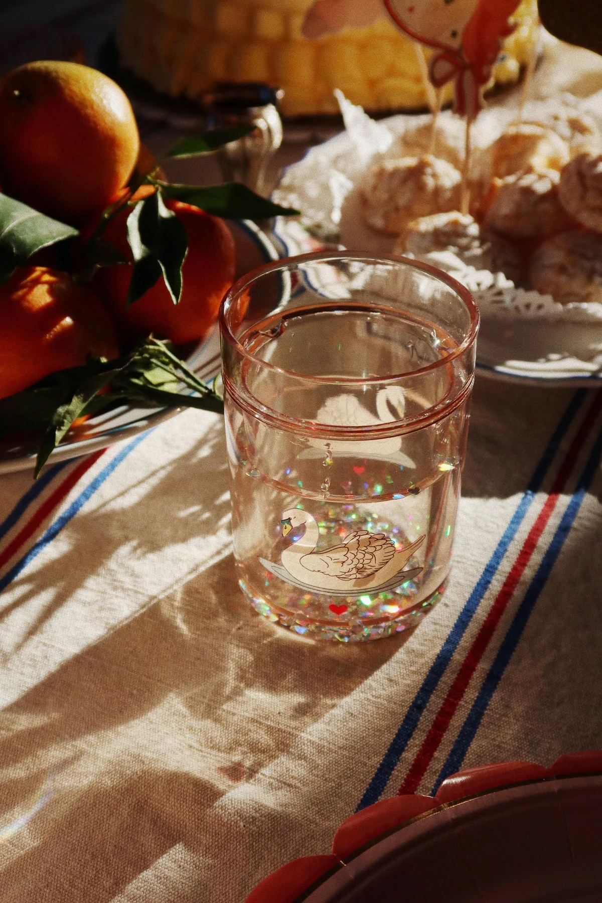 Konges Sløjd 2 Pack Glitter Cups swan off white