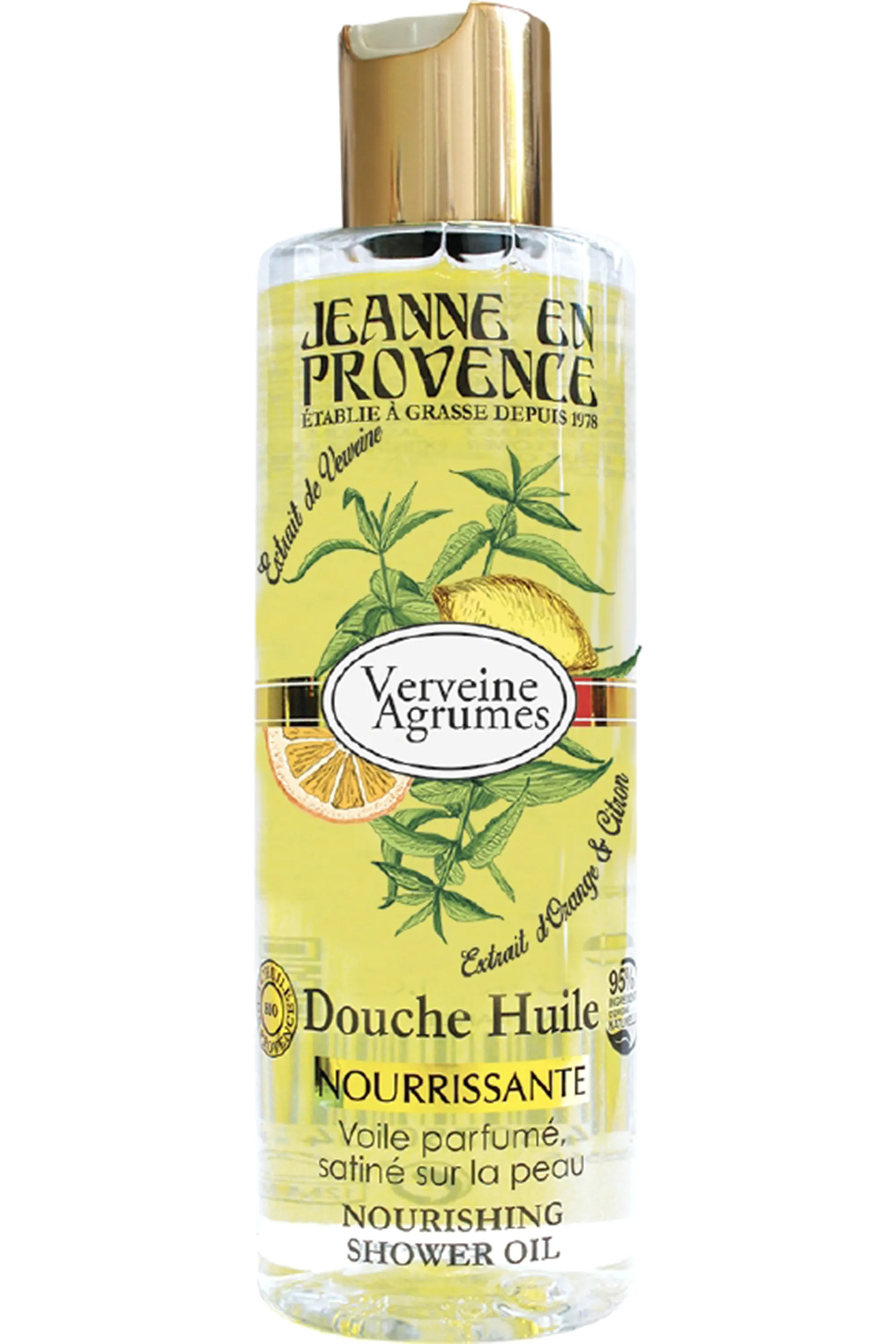 JEANNE EN PROVENCE Huile de douche Verveine Agrumes-250 ml