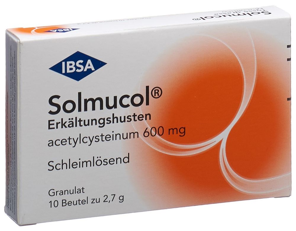 SOLMUCOL Erkältungshusten Gran 600 mg Btl 10 Stk