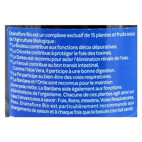 Superdiet Drainaflore Bebida Orgânica - 480ml
