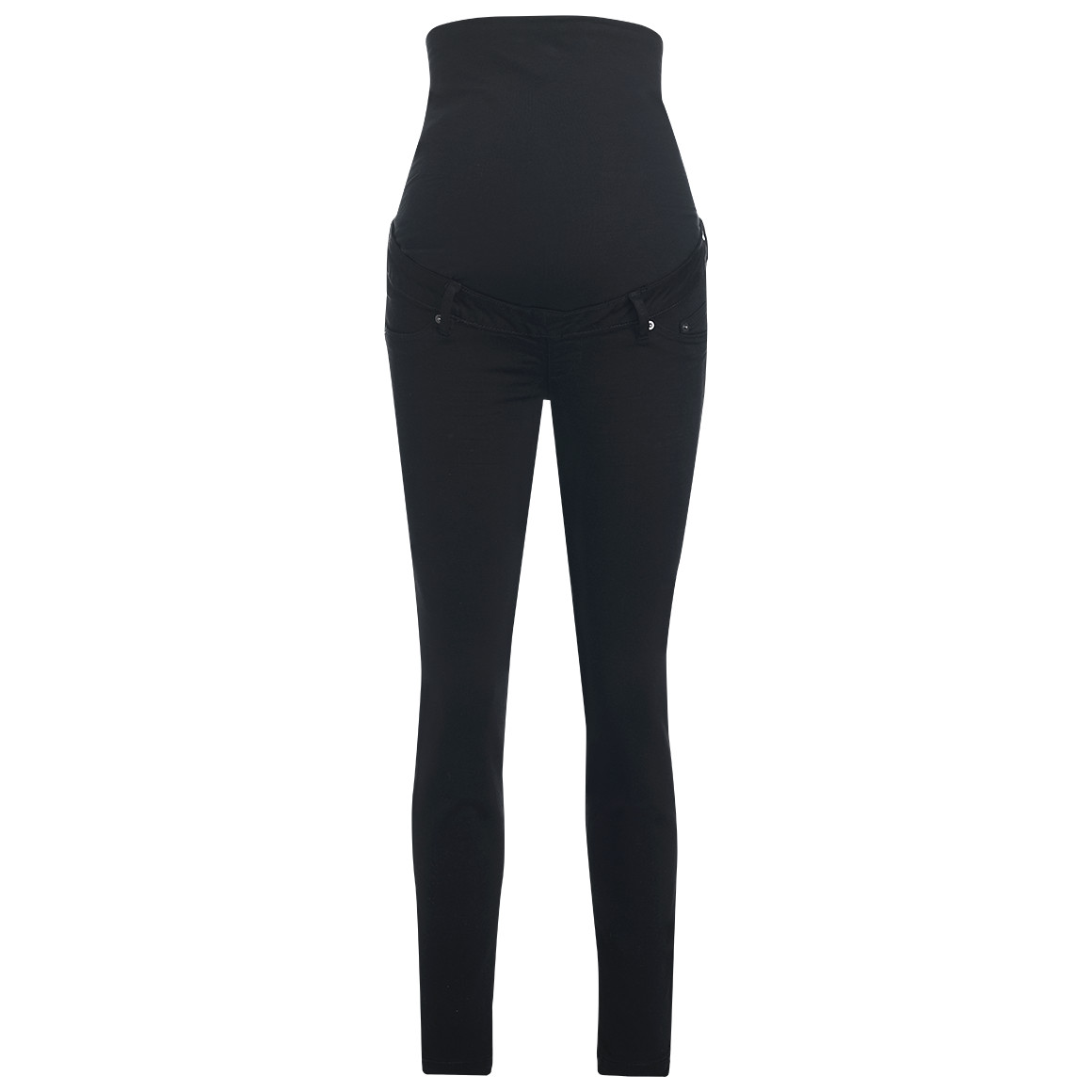 Gina Mama Damen Umstands-Jeggings unifarben schwarz