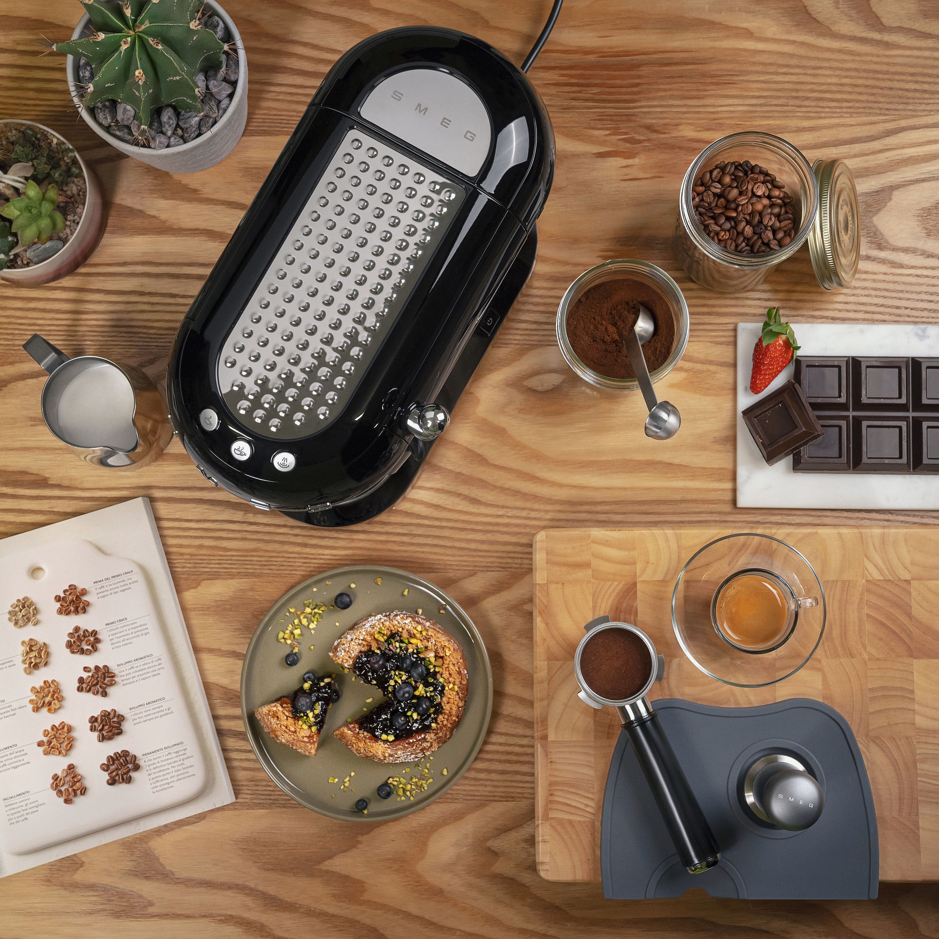 SMEG Präzisions-Tamper-Set 3-teilig Edelstahl/Kunststoff