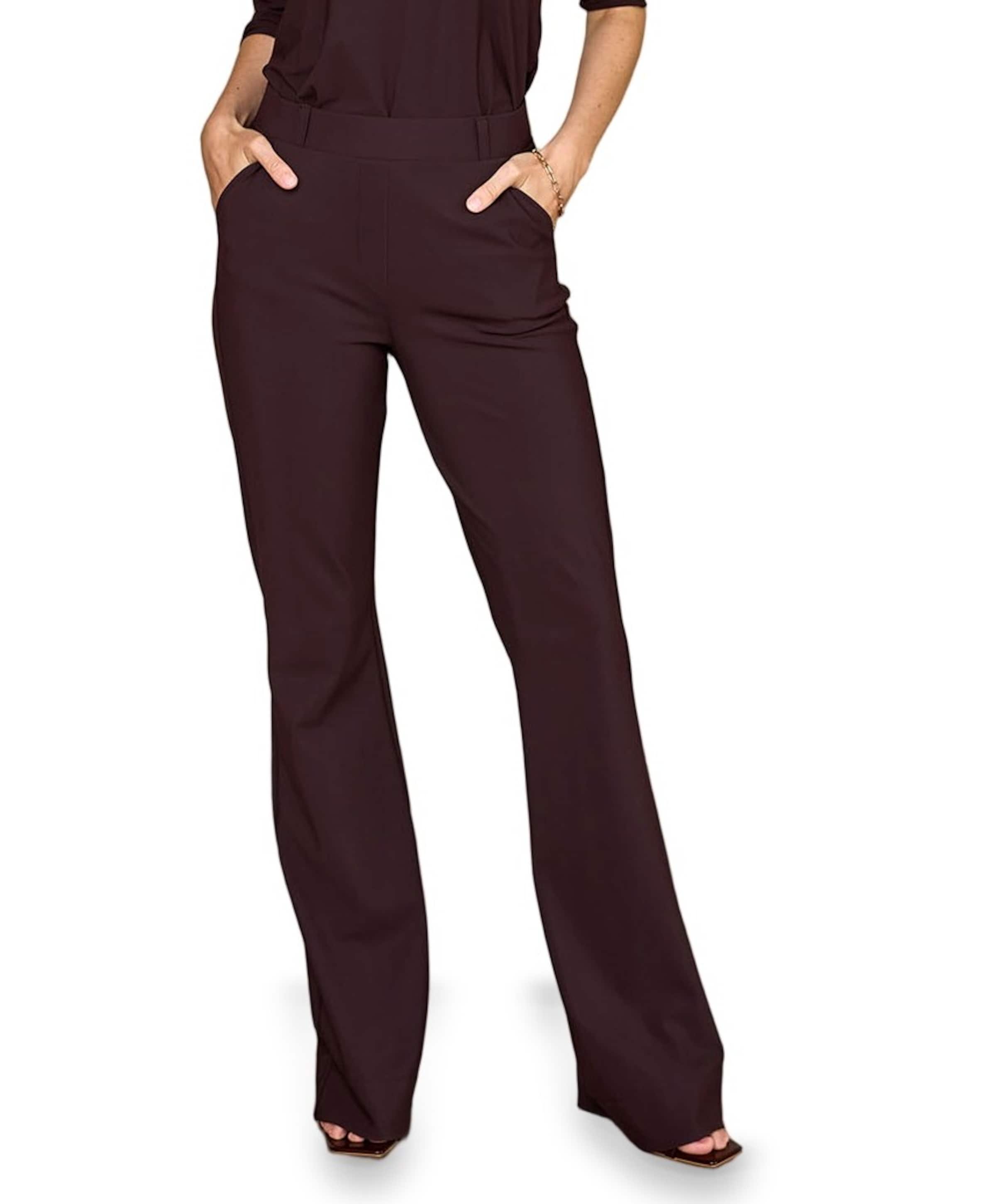 Studio Anneloes Flair LONG bonded trousers dames broek bruin
