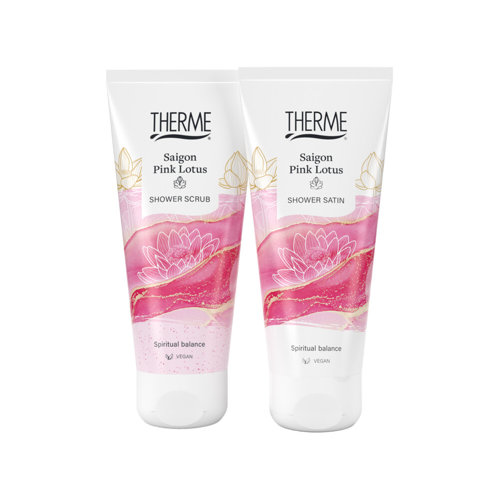 Therme Shower Treatment Geschenkset Saigon Pink Lotus1 set