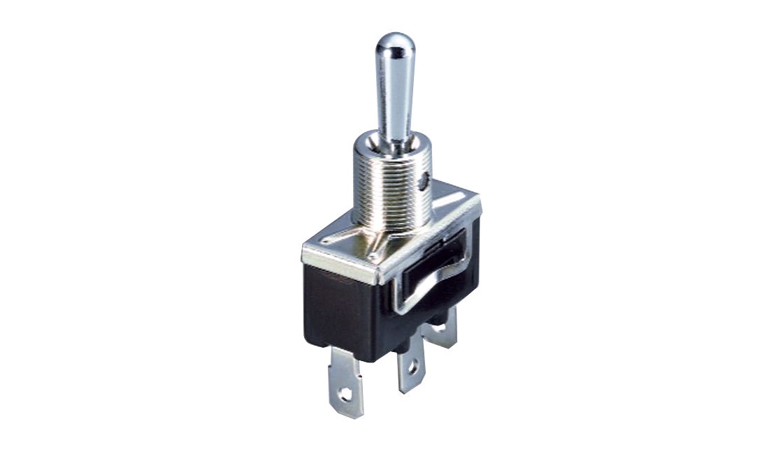 Vippekontakt 3 poler (on)-off-(on) 12V 15a