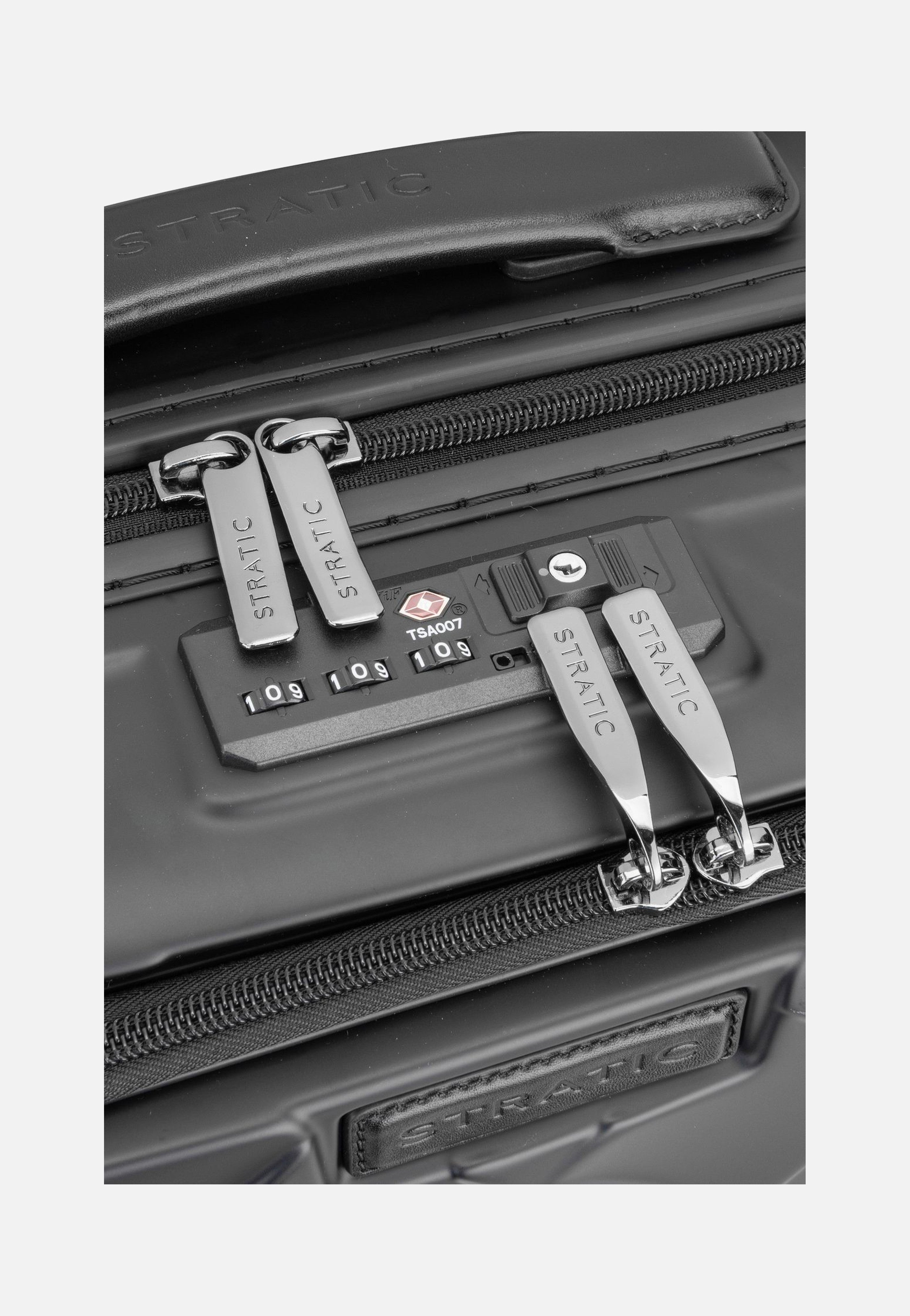 Leather & More Trolley S Front Pocket Matt Black - Koffer
