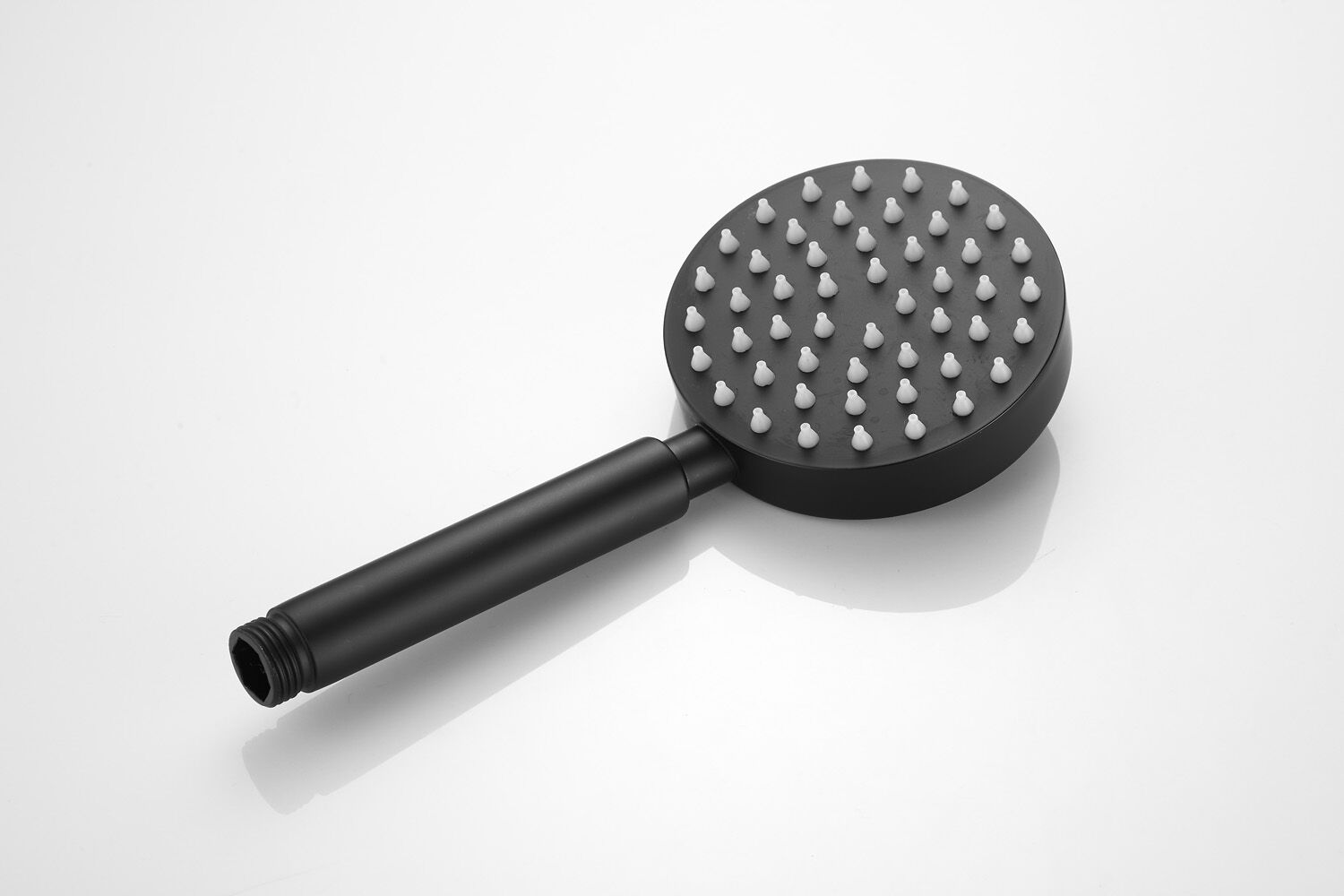 Saniclear Nero Stripes doucheset mat zwart met thermostatische kraan, handdouche en glijstang