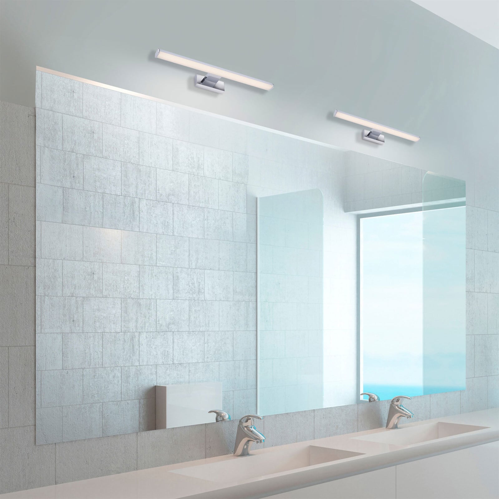 Spiegelleuchte Mattis Chrom LED 60x12,1x4,2cm