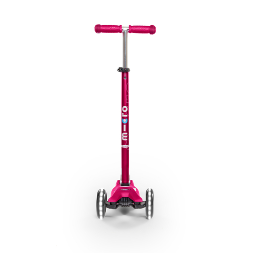 Patinete Maxi Micro Deluxe Rosa Led