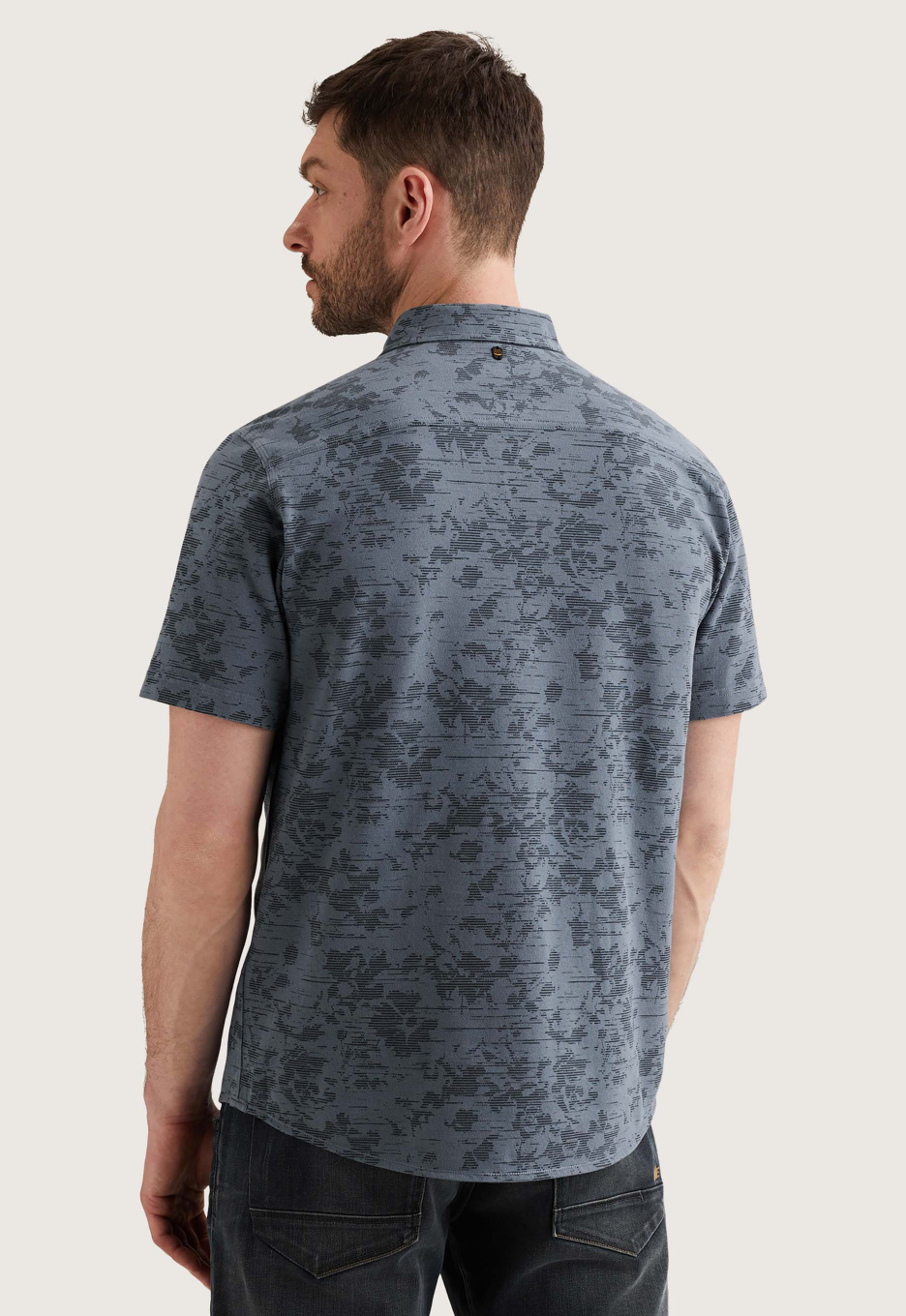 PME Legend Allover Print Jersey Piqué Overhemd