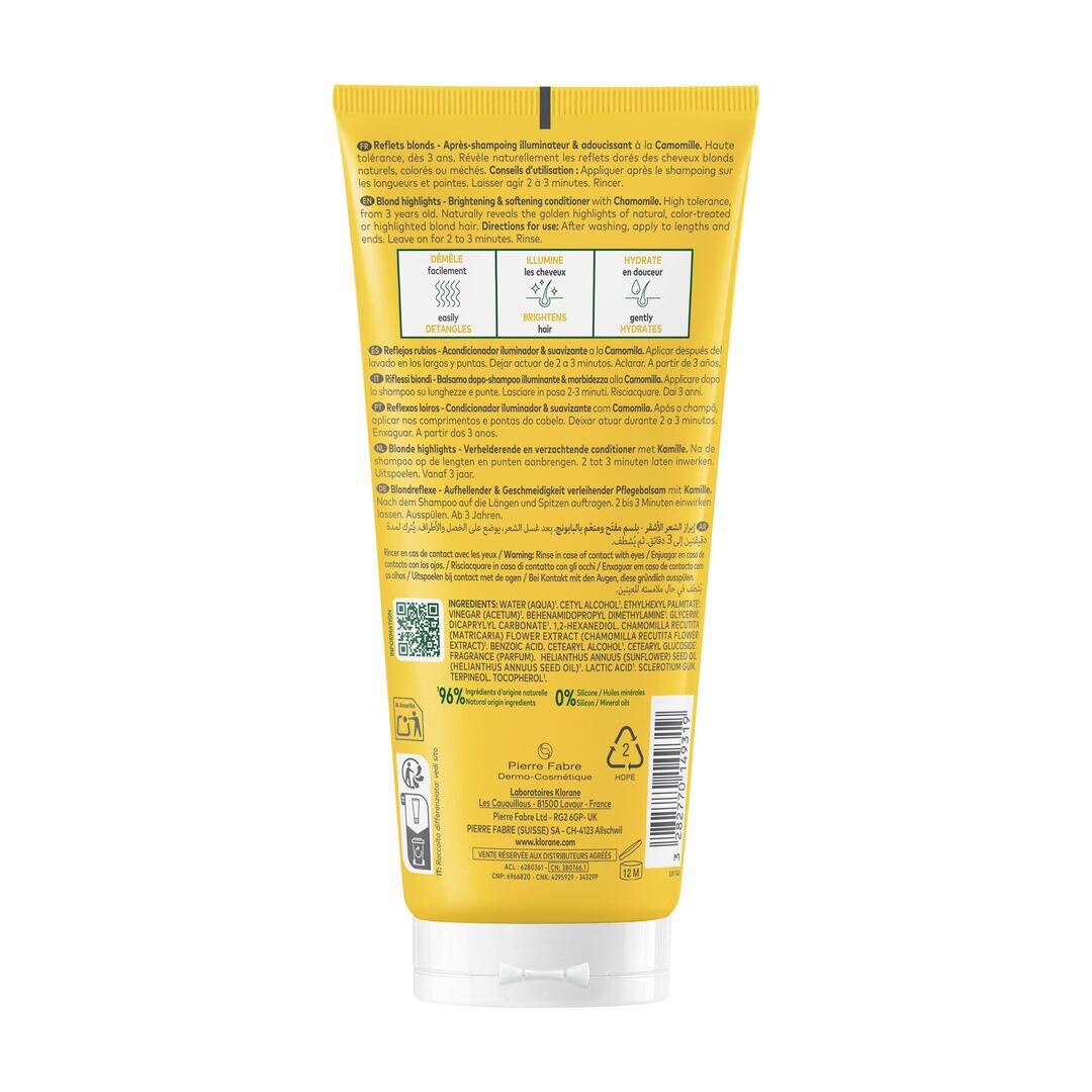 KLORANE  Condicionador Camomila - 200ml