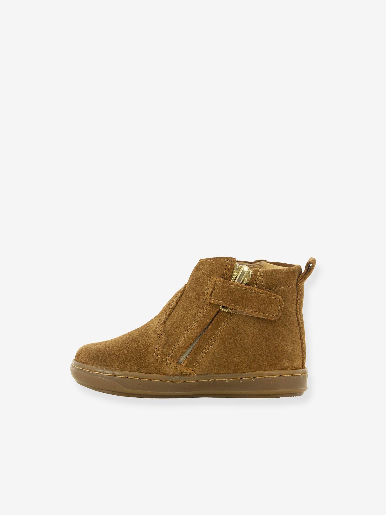 Sapatinhos de bebê Bouba Niglo em veludo caramelo SHOO POM®