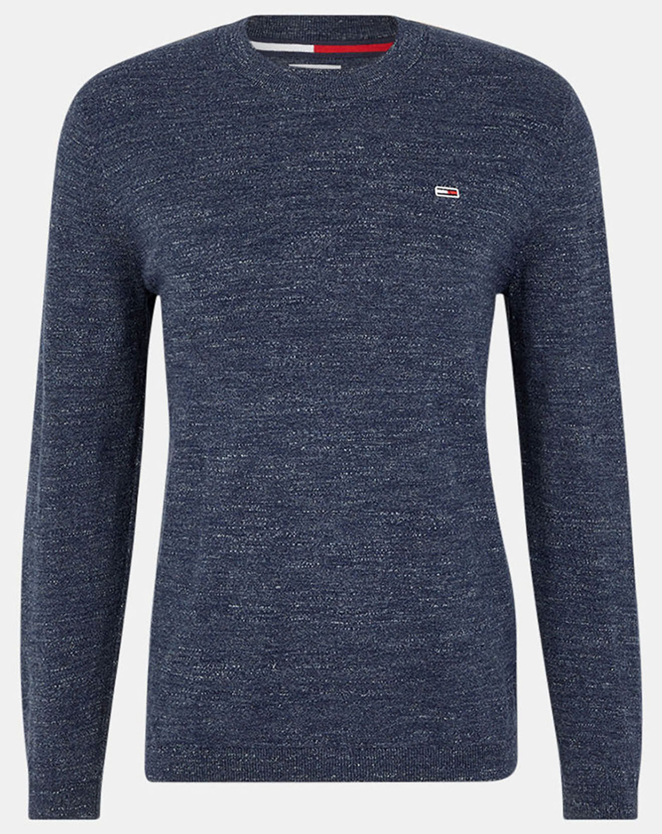 Tommy Jeans Pull 100% Coton Bio lightweight heather bleu marine