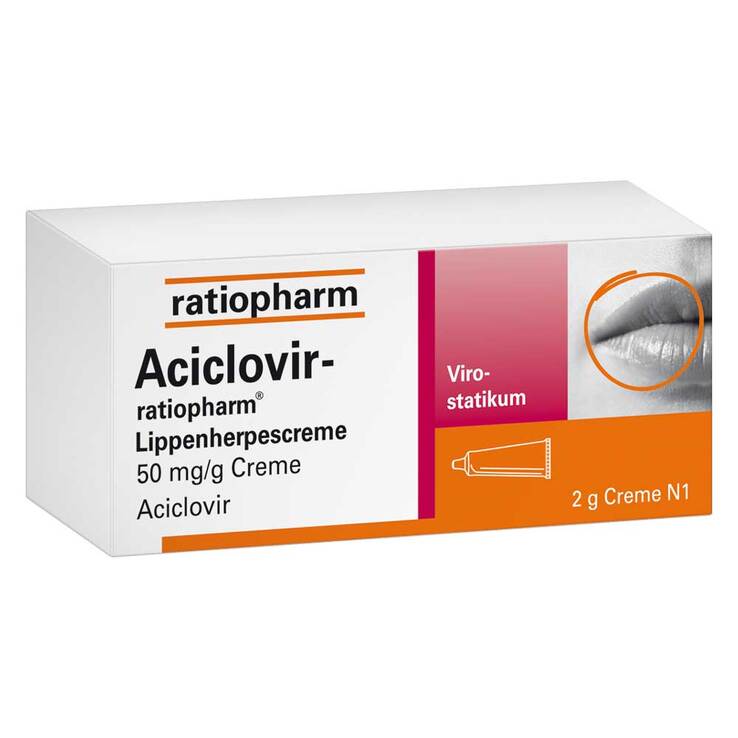 Aciclovir ratiopharm Lippenherpes, 2 g