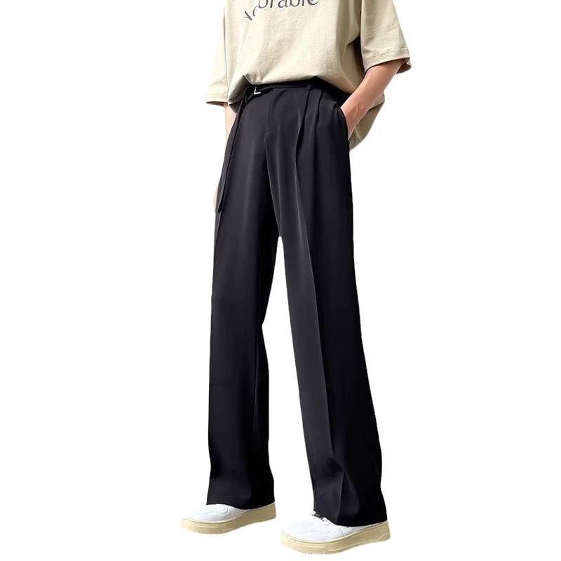 Acrius - Hoge taille effen wijde broek