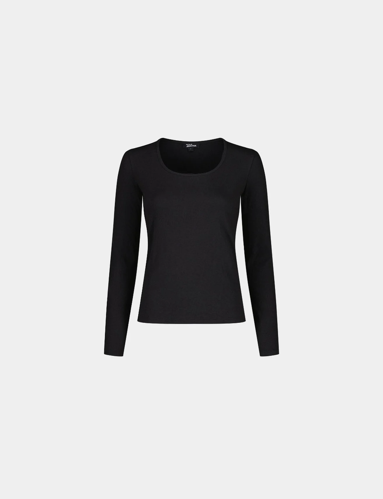 T-shirt côtelé noir