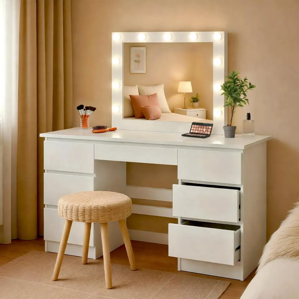 CLP Kaptafel Duffy Hout - wit