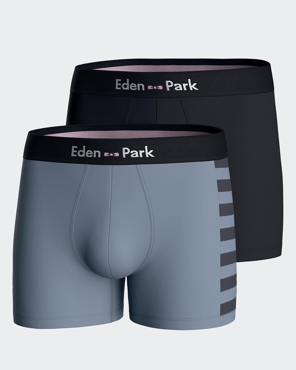 EDEN PARK<br>Conjunto de 2 cuecas boxer lisas