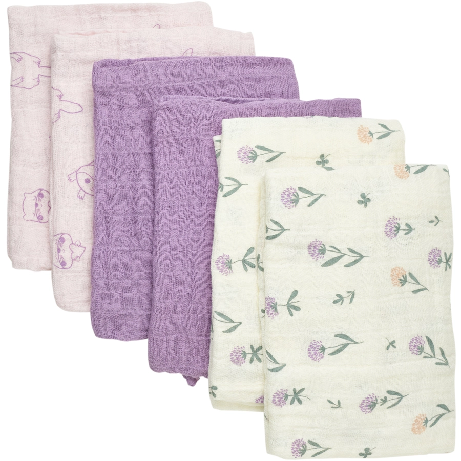pippi Muslin Tücher 6er Pack Orkide