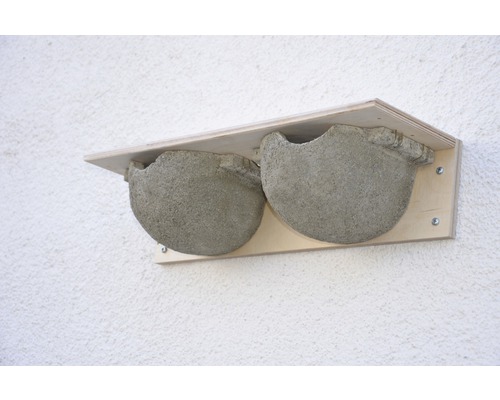 SCHWEGLER Huiszwaluw Dubbelnest 9B 46 x 15,5 x 11 cm grijs