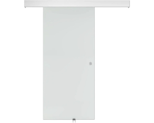 Pertura glazen schuifdeur complete set Neta Satin 920x2050x8 mm Links/Rechts incl. Lovis aluminium beslag, softclose mechanisme, verzonken handgreep