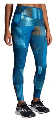 Collant 7/8 Brooks Method Bleu Femme