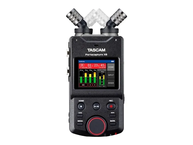 Tascam Portacapture X6 - bærbar, højopløsende flersporsoptager med høj opløsning