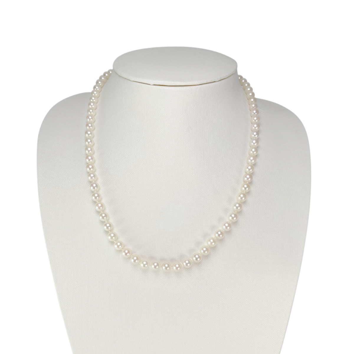Collier d'occasion or 750 jaune perles de culture du Japon 47 cm