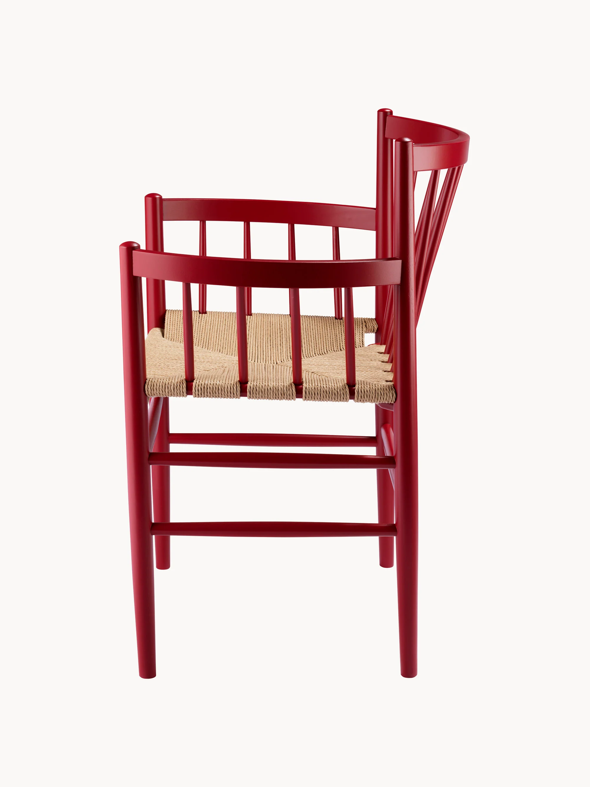 Houten armleuningstoel J81