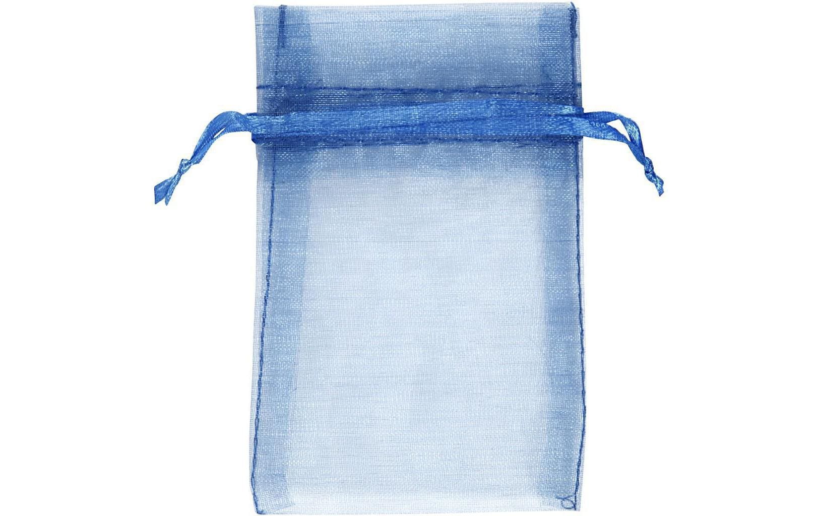 Organzabeutel Organza 7 x 10 cm Blau, 10 StückOrganzasäckchen