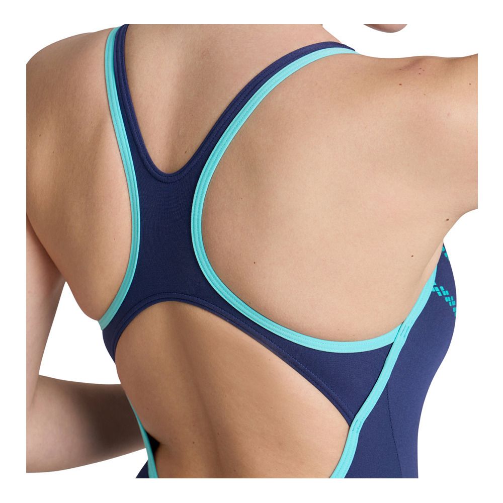 Arena LOSANGE V - Maillot de bain 1 pièce Femme navy/water