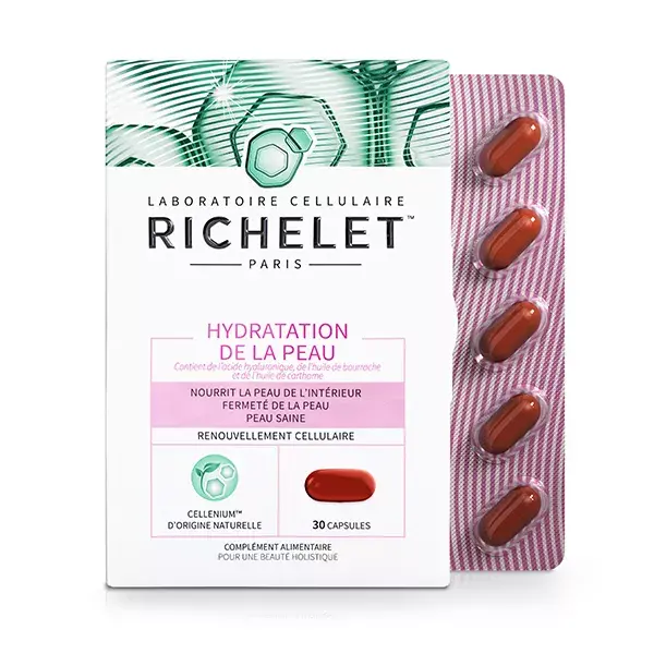 RICHELET Hidratação da Pele, Suplemento Alimentar, 30 Cápsulas