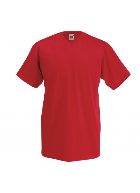 Fruit of the Loom SS034 - T-shirt Col V Confort Doux et Durable