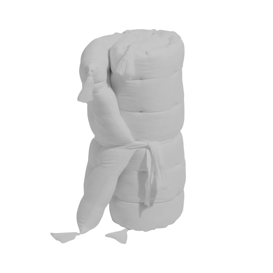 Matelas de sol gaze de coton (60 x 120 cm) Gaïa Gris nuage
