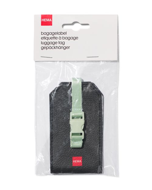 étiquette bagage noir