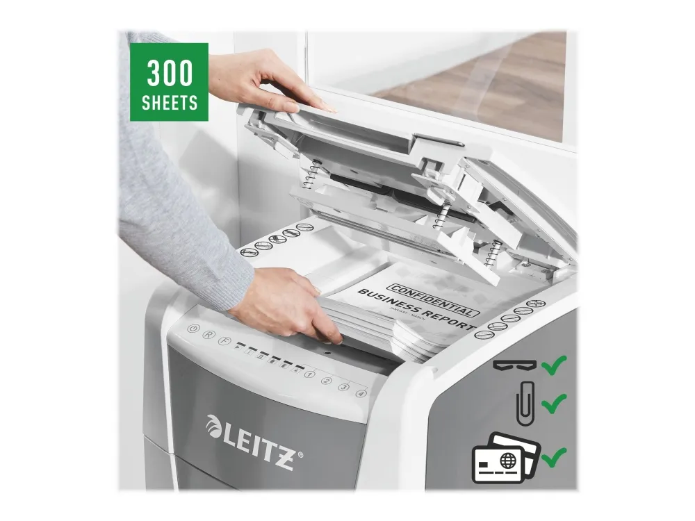 Makulator Leitz IQ AutoFeed Office 300 mikromakulering 2x15 mm (P-5)