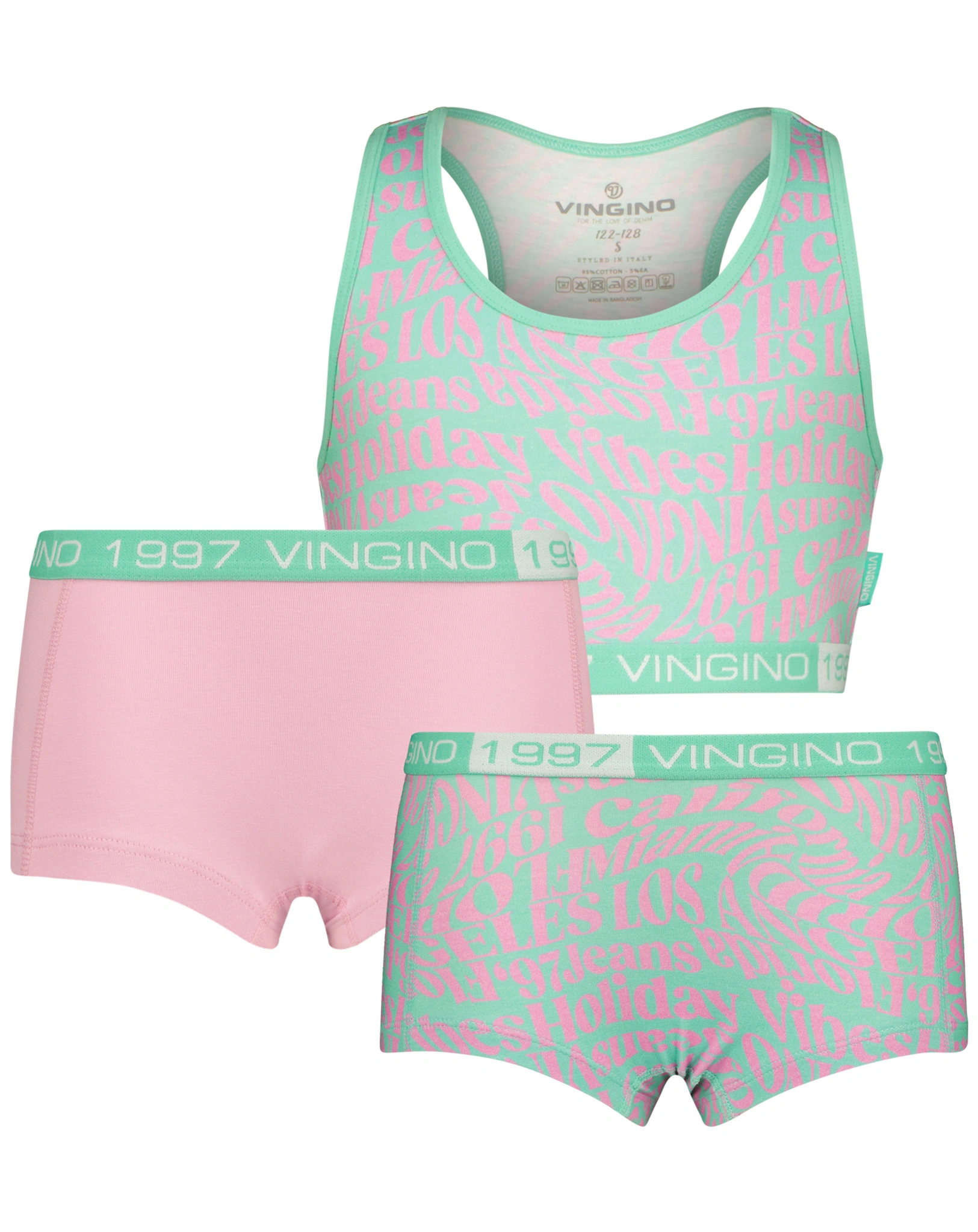 Unterwäsche-Set G-241-3 HOLIDAY in tropic mint
