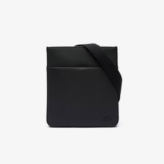 Sacoche plate Men's Classic effet petit piqué Sacoches & Pochettes - Noir - Lacoste - Homme